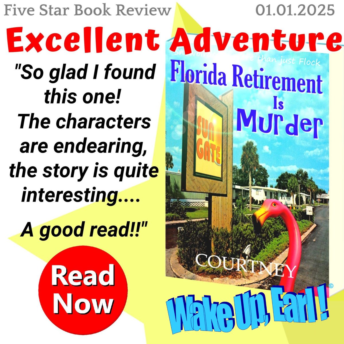 Award Winning Cozy Comedy Florida Snowbird Mystery Novel FLORIDA RETIREMENT IS MURDER Snowbirds do more than just Flock Dive into the whimsical world of "Florida Retirement Is Murder," where retirement isn't just about rest and relaxation but an unexpected adventure into the heart of Central Florida's most colorfully quirky community. Every lifestyle imaginable can be found in this funny cozy retirement village from the hilarious antics of 'Micah' down to the straight lace Marine Corp Sergeant, Police Detective or the Flirtatious 'Jodi' and her tight fitting mini skirts... Stewart Johnson, a recently widowed retiree, expected nothing more than to settle quietly into his new life at Sun Gate, surrounded by the warmth of the Florida sun and the company of fellow snowbirds. Yet, life has other plans. Drawn into a community bursting with vibrant personalities and capricious intrigues, Stewart finds himself at the center of a laugh-out-loud mystery that will challenge his perceptions of friendship and fun. This fictional satire comedy cozy mystery novel is not just a book but an experience, inviting readers of all ages to revel in the humorous dysfunctions of a group of overgrown children—retirees whose antics and mysteries provide endless entertainment. From the first page to the last, readers will encounter a saga filled with suspense, laughter, and a series of shockers that will keep them on their toes. Praise for 'Florida Retirement Is Murder': "Great Book!!! Loved the characters who all feel like family!! The ending was a shocker!!!" "I want them as my friends!!! I swear this would make a great weekly TV show." – Reader Feedback. "The character development is top-notch, and the suspense paired with hilarious antics makes for an unforgettable journey." Whether you’re considering the snowbird lifestyle or simply looking for your next book club treasure, "Florida Retirement Is Murder" is your passport to a world where old age meets golden opportunities to laugh, solve mysteries, and maybe even act a little mischievous. Perfect for your summer beach reading list, this colorful story is poised to become a favorite on every bookshelf and screen, captivating you with its creative metaphors and the genuine camaraderie of Sun Gate. Engage with the residents of Sun Gate—where every chuckle and plot twist promises that old age retirement in Florida doesn’t get any better than this. Join Stewart as he evolves from a grieving widower to a champion of the eccentric and endearing seniors, ensuring everyone’s welfare with wit and a keen detective’s eye. It’s a place you'll wish to live, as long as you have Stewart looking after your welfare. Laugh, guess, and reminisce with "Florida Retirement Is Murder," where snowbirds do more than just flock—they turn every day into an unforgettable adventure.