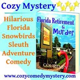 GET YOUR COPY TODAY

NEW RELEASE - BUY NOW - KINDLE - AUDIBLE - KDP - AMAZON

A New Fictional Satire Mystery Novel by Kris Courtney, FLORIDA RETIREMENT IS MURDER

Available for Immediate Purchase!  Read or Listen to your Copy Today!

Florida Retirement Is Murder is a fictional satire novel that is available on Amazon and all your favorite Book Stores!  Order Online Today!

The  target audience  on this publication is both young and old. With the more-alike-than-different family ancestry, we all share some of the very same quirks and ability to laugh at ourselves. It is that level of vulnerable exposure inside the mind of senior citizens that we can all relate to with humor. This book will cause the reader to laugh out-loud and relate back to their own memories or current life history, not to mention an entertaining  Book Club  experience. This colorful story will fit perfectly on every shelf and screen.

FLORIDA RETIREMENT IS MURDER, is a collection of elder aged and loosely governed comedic characters that live in a Florida Gated Retirement Mobile Home Park and find themselves entangled with each other to uncover there is a killer among them.  The setting is in Central Florida and the dramatic genre of "Satire Mystery" takes Snowbird residents on a journey of laughter and sleuth discoveries inside a gossip riddled community filled with the humorous dysfunction of overgrown children. 

{Snowbirds do more than just Flock}

The  marketing  for this literature will be both in paper and film. This is a strong concept for an ongoing series in both areas of entertainment. The storyline offers unanswered questions and thirst for more of the story to be told. Included in the events there is a powerful catch phrase trademarked,  Wake Up, Earl!    Combined with a merchandise promotion for reader engagement, the licensing potential becomes an open field for avenues of revenue and brand name recognition.

Kris Courtney, All Copyrights Reserved - www.kriscourtney.com
