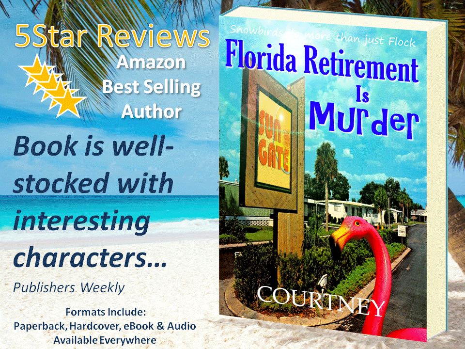 "Mischievous Community of Snowbirds who refuse to act like grown-ups...The mystery is particularly well designed and developed with many twists and turns.

Florida Retirement is Murder celebrates the joy of retirement with characters that will have you pausing your read to finish laughing, and tells an engaging mystery adventure whilst doing it. It is a book that I highly recommend to all readers."

Lexie Fox ~ Readers' Favorite 
(January 26th, 2023) 
 
 

Fast and irreverent fun!
 
It will be good to see a series from this author with a colorful cast of characters.

Class-act, above the rest.
(Goodreads ARC 12.30.2022)
 

The book is well-stocked with interesting characters...one of many amusing and touching details that help bring this tightly knit world to life.   A comfortable and sweet conclusionbut not without an ending that's both darkly amusing and appropriate.
 
Booklife llc.  by Publishers Weekly
(December 6, 2022)
 


Cannot Rave About This Novel Enough!

It is an extremely unique setting - a Florida retirement community - filled with mischievous characters who are personable and enticing. I was enthralled from the first paragraph and I devoured it in a day, dying to find out what would happen.

The mystery was interesting and I couldn't wait to solve it, but enjoyed the journey to the truth. I laughed out loud numerous times and it was one of my best reads of the year.

Highly recommend.
(Goodreads ARC - 12.29.22)